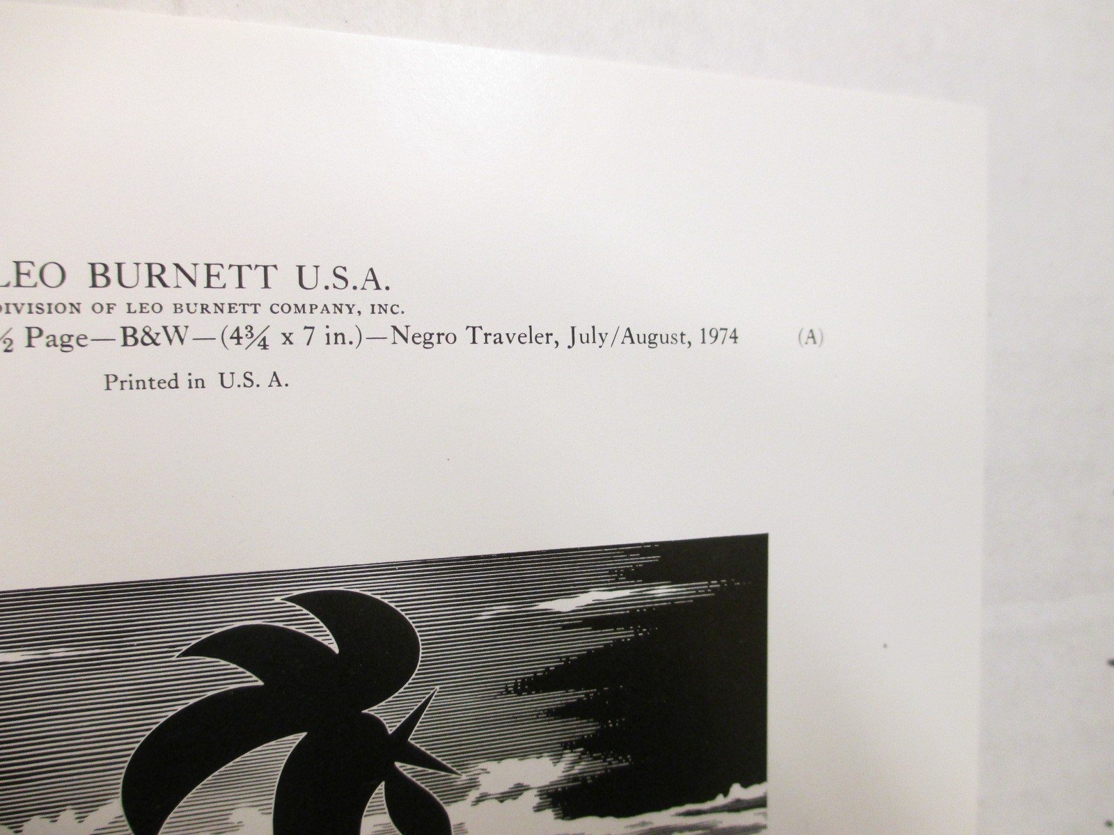 KELLOGG'S Corn Flakes cereal box 1974 (1) ad proof Negxx Traveler Green Book