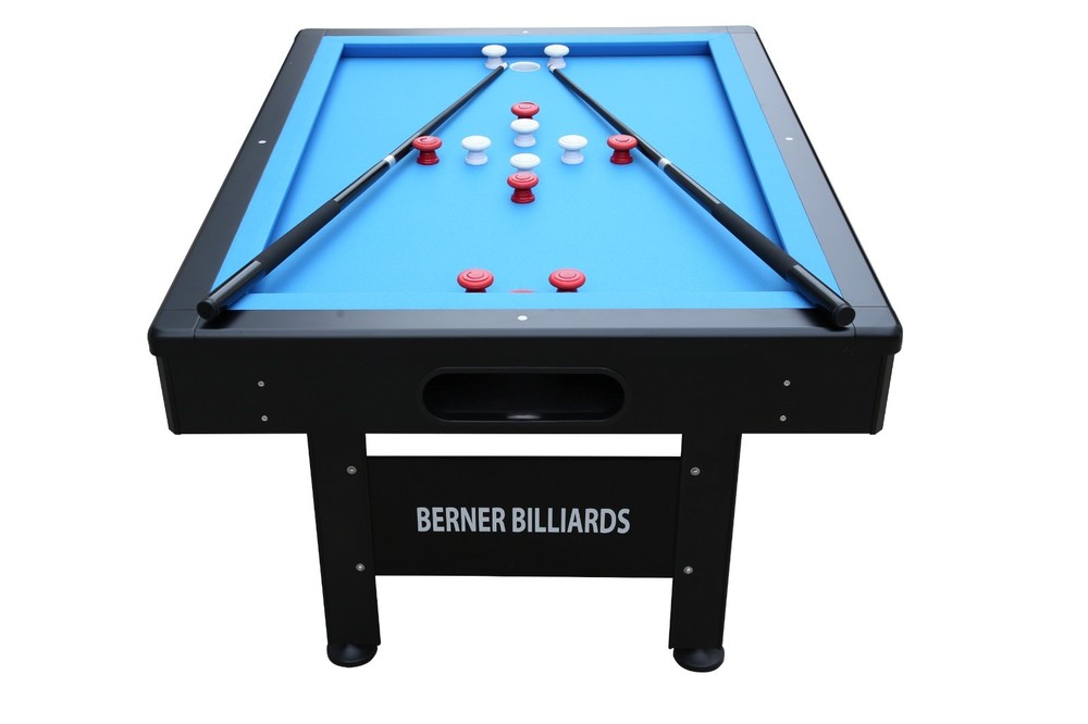 WEATHER PROOF/OUTDOOR RECTANGULAR BUMPER POOL TABLE IN BLACK BY BERNER BILLIARDS