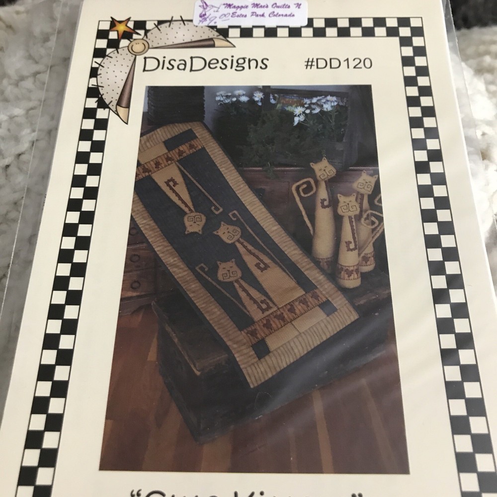 Quilt Pattern: Cute Kitems Table my Runner  Disa Design  I B