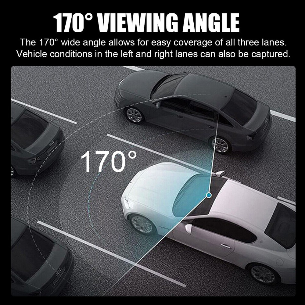 4K WiFi GPS Dash Cam Night Vision 170° Wide Angle Dashboard Camera w/APP Control
