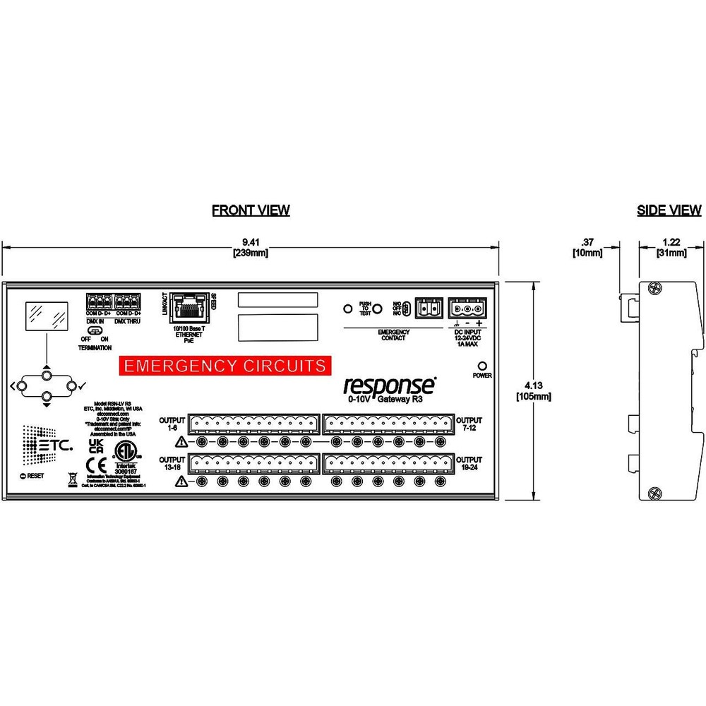 ETC Response RSN-LV R3 0-10V Gateway