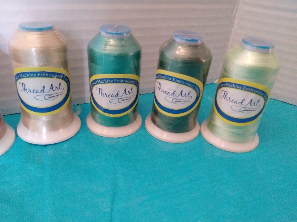 Machine Embroidery Thread 1000m Lot 12 Spools Thread Art