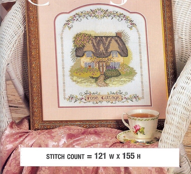 ROSE COTTAGE   -  CROSS  STITCH   PATTERN    PY - AYW