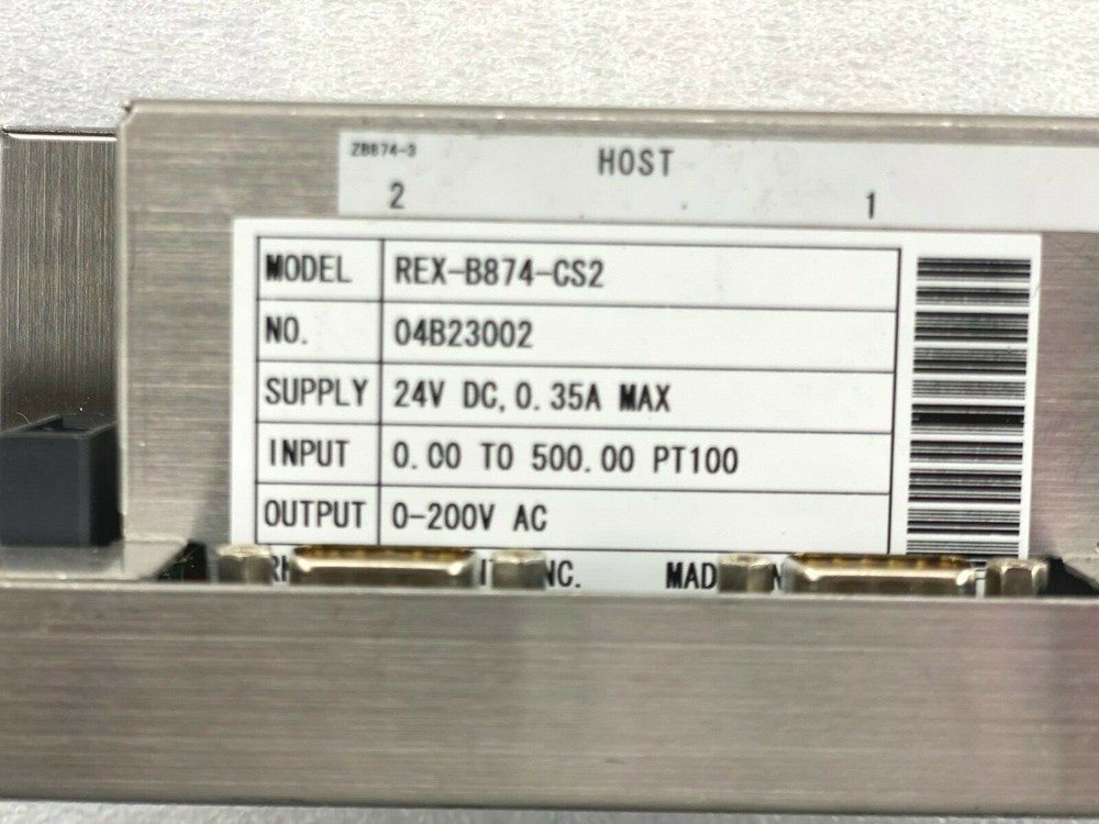 RKG INSTRUMENTS REX-B874-CS2 CONTROLLER
