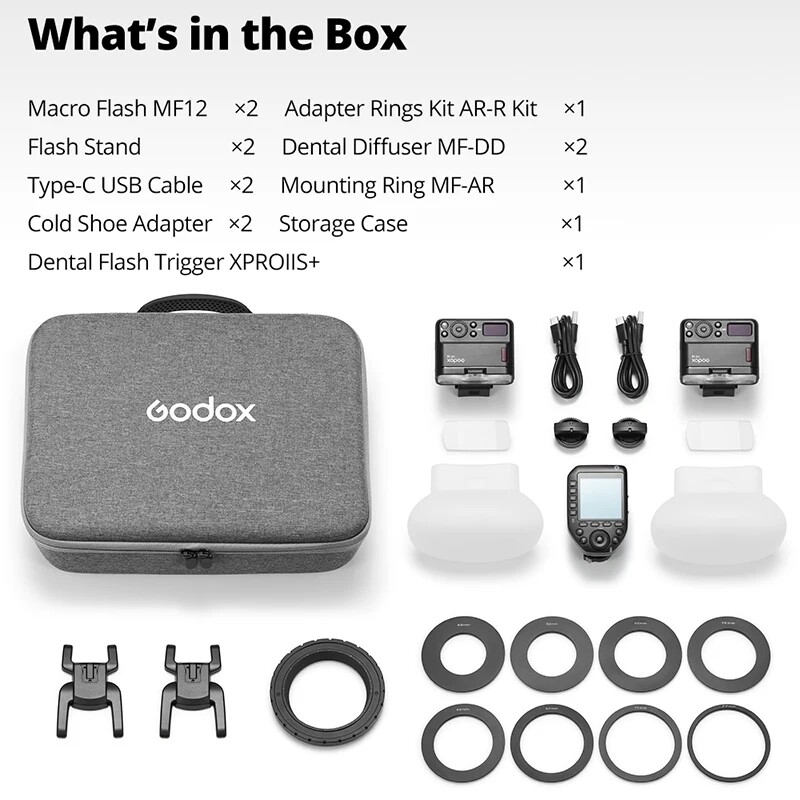 Godox MF12-DK1 Dental Flash System 2.4g Wireless TTL Sony Flash Light Speedlite
