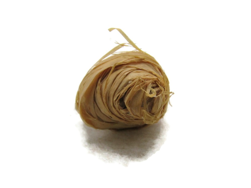 Vintage Miniature Easter Egg Basket Charm Woven Raffia Cornucopia Folk Art