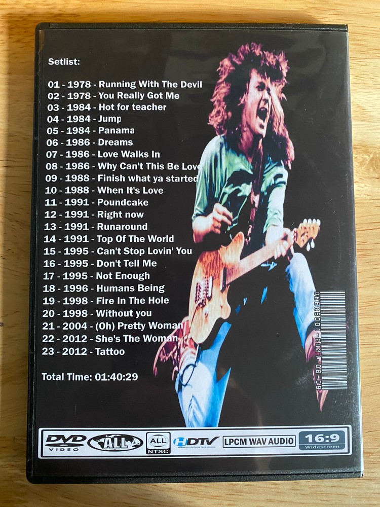 Van Halen - The Best Video Collection DVD Live Eddie Alex David Lee Roth
