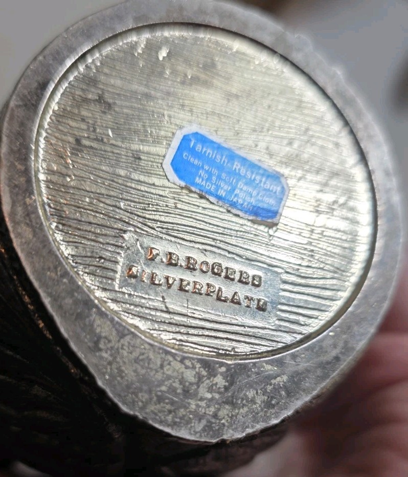 VINTAGE ROGERS SILVERPLATE OWL PLANTER INSERT