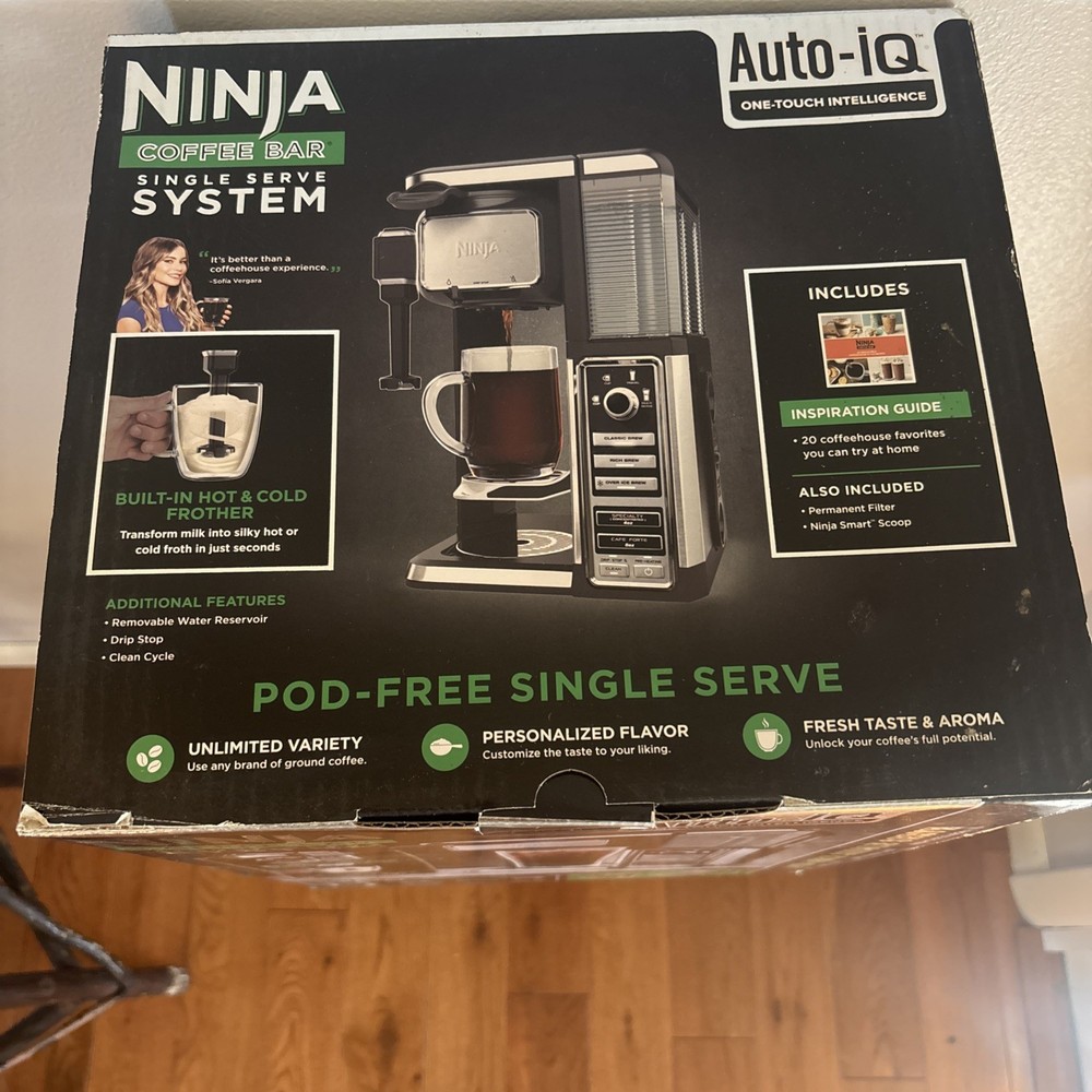 NEW Ninja coffee bar single serve system Auto-IQ One Touch Intelligence