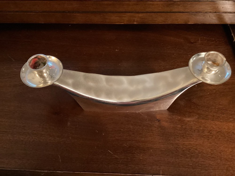 Vintage 1970s WMF Ikora Silverplated 2-Light Candleholder Leuchter #4923 Germany