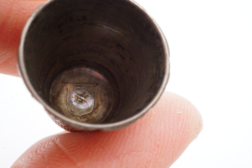 Vintage Sterling Silver Thimble Size 10