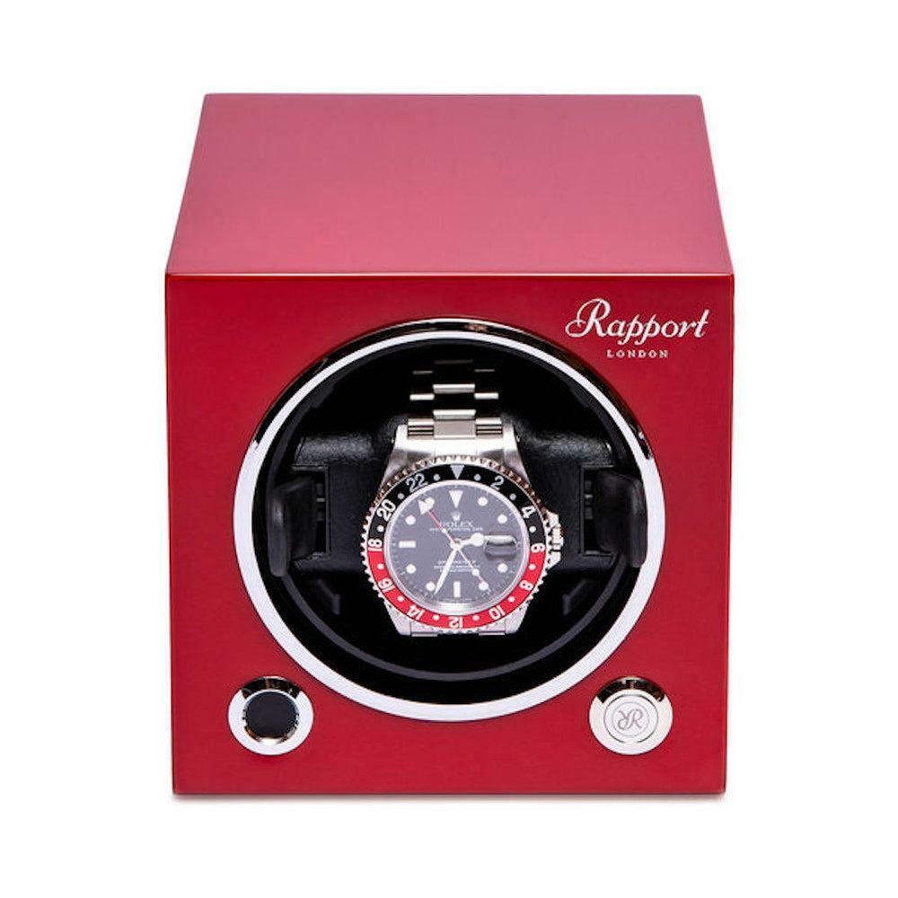 Rapport Evolution Single Watch Winder MK3 in Red
