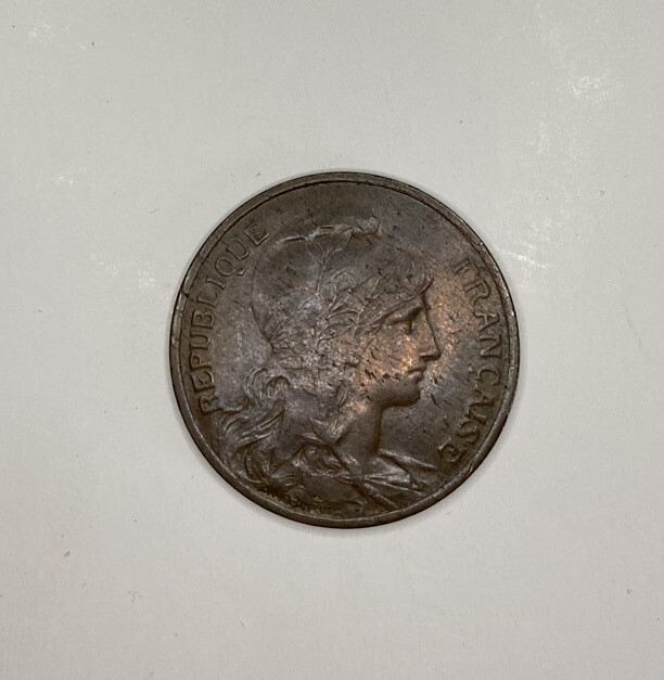 France 5 Centimes 1912 - Lovely Condition