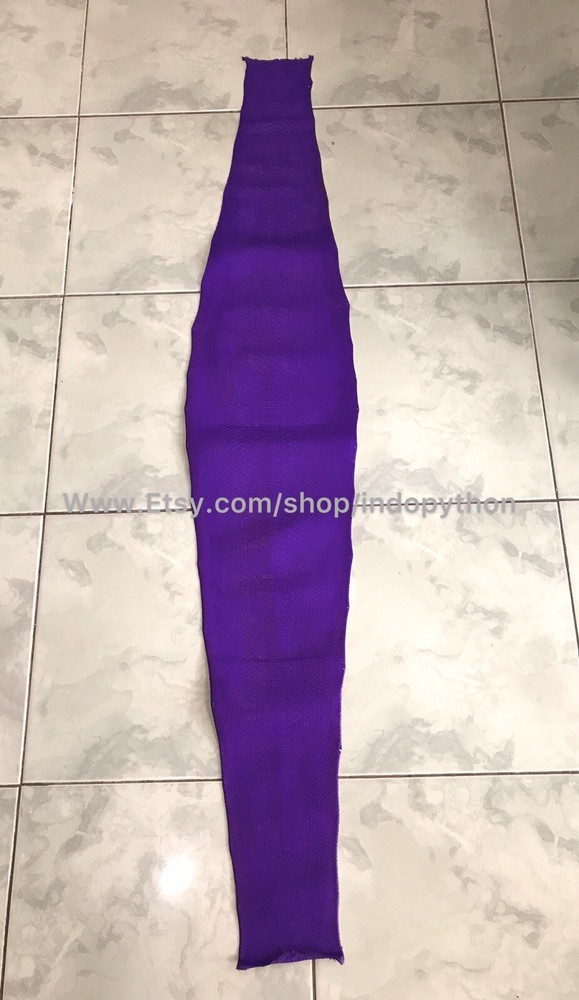 Genuine Python Leather, Exotic SnakeSkin, Purple Inc Leather, Purple SnakeSkin