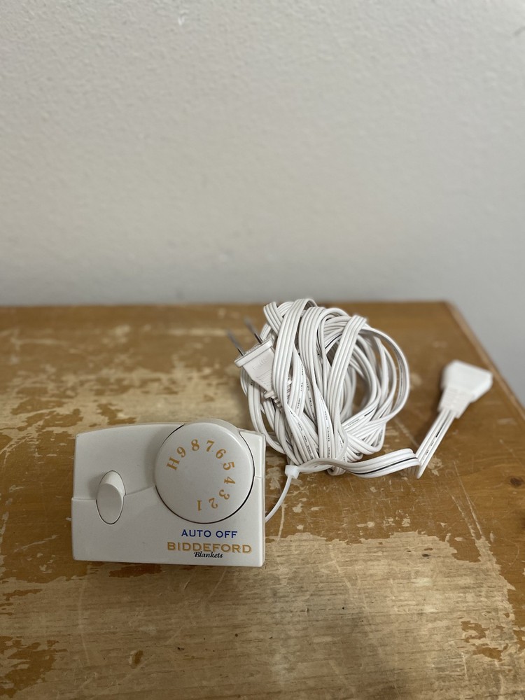 Biddeford Heated Blanket Controller Auto Off White TC11BA Replacement Cord
