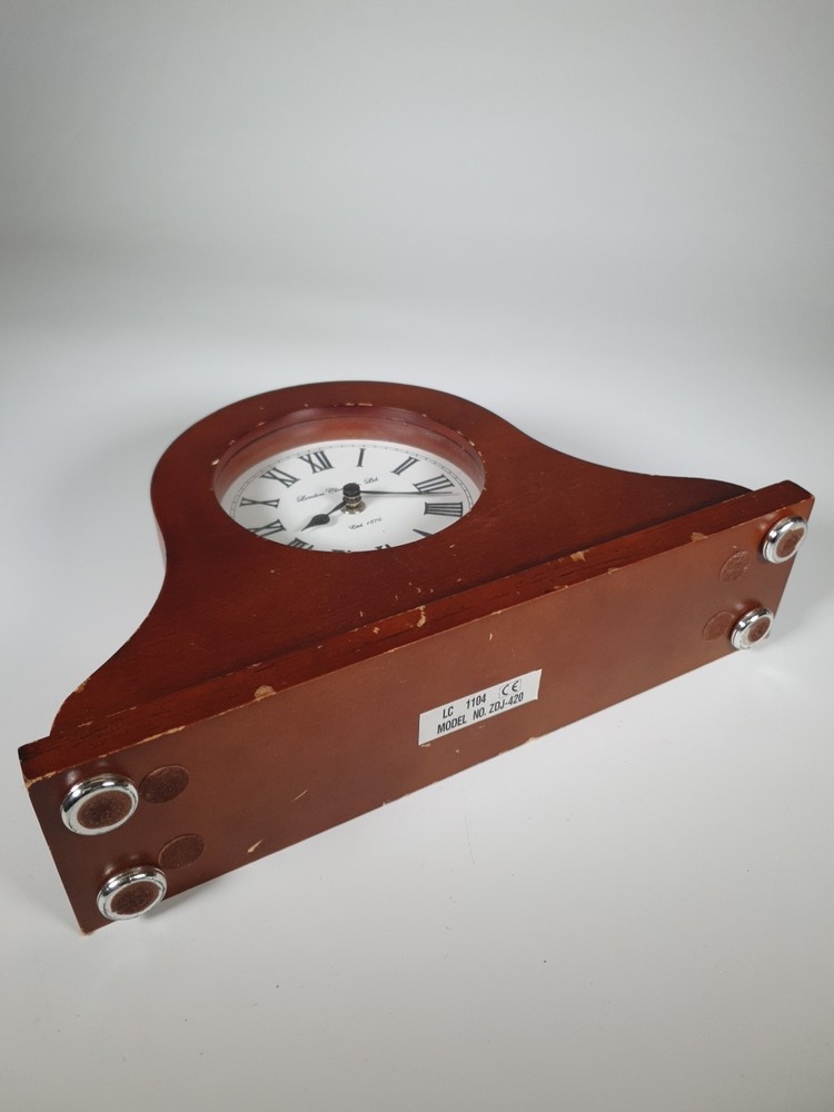 London Clock Co. Ltd. Quartz Napoleon Hat Mantel Clock