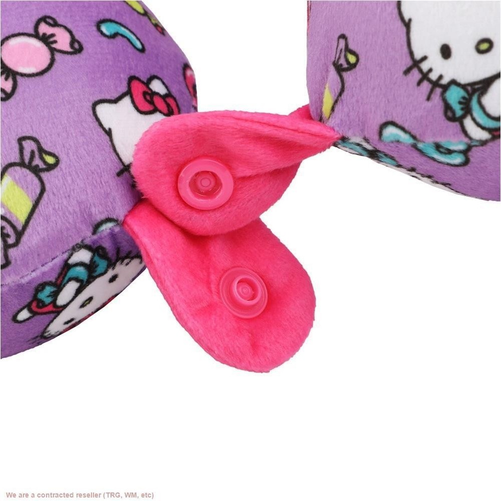 Hello Kitty Candy Neck Pillow & Luggage Tag Set