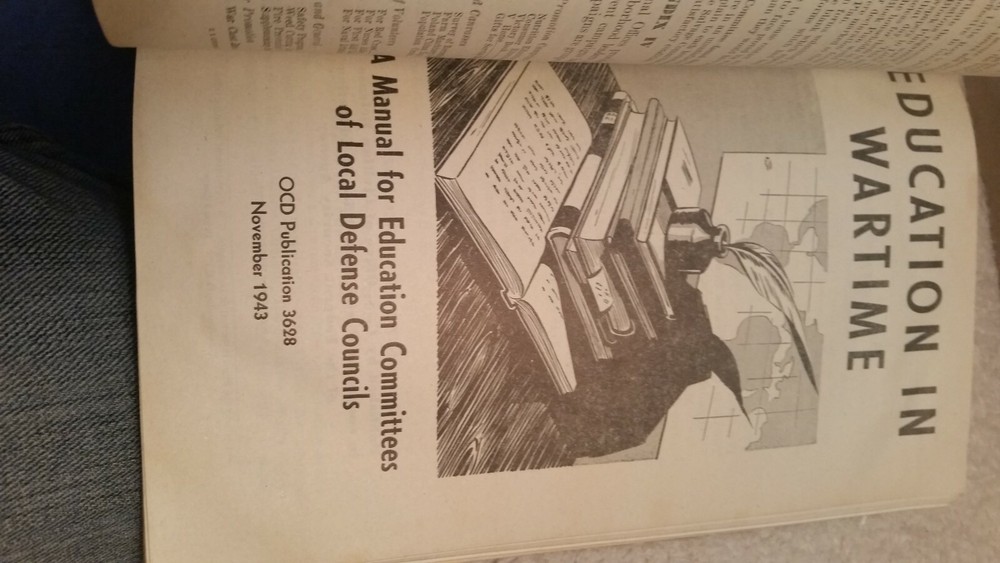 Civilian War Services Book 1944 World War II Antique Scarce U.,S.A. Militaria