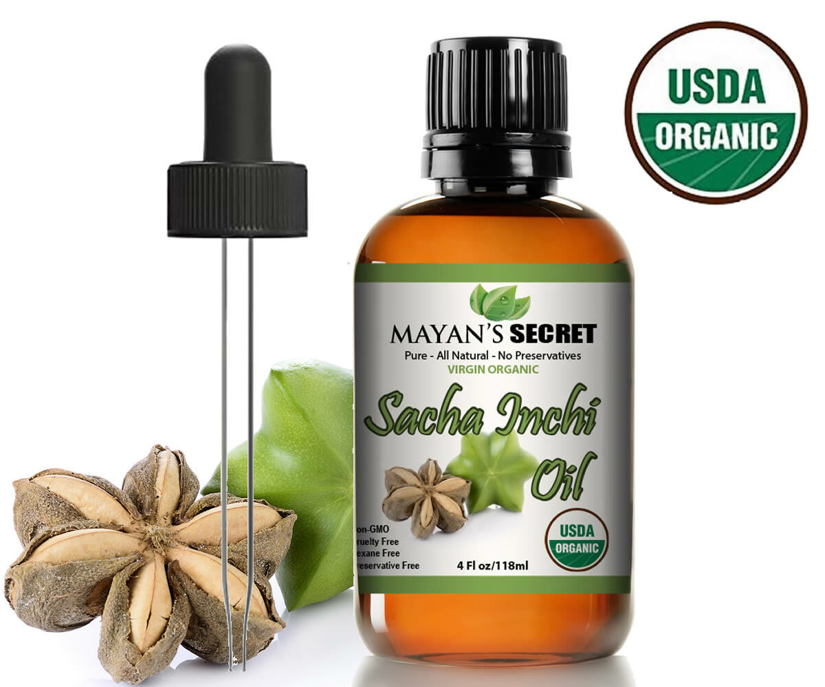 Sacha Inchi Oil -USDA CERTIFIED ORGANIC Extraodinarily high antioxidant 4OZ