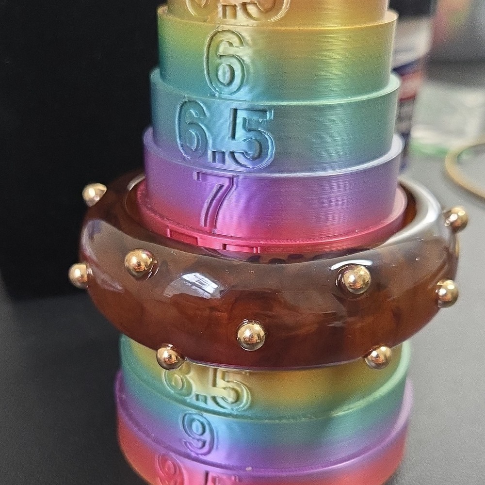 Vintage Bakelite Bangle with Gold-Tone Studs