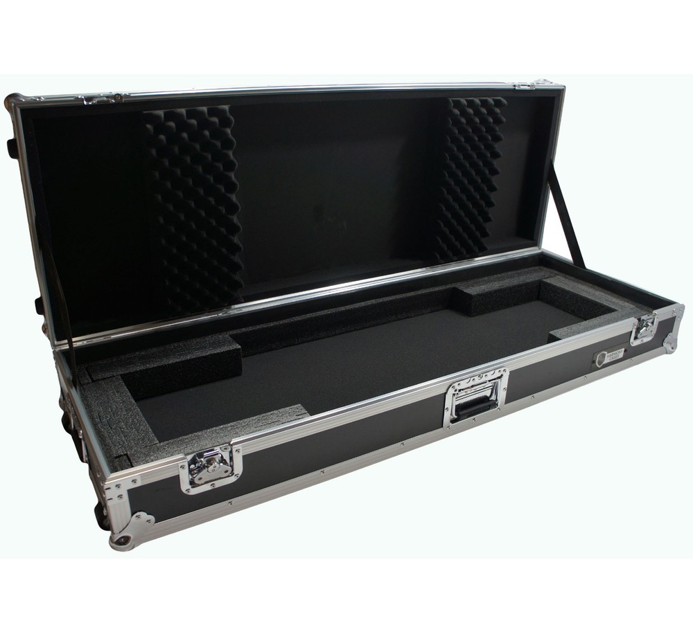 Harmony Cases HCKB76W Flight Rolling ATA Hard Custom Case for 76 Note Keyboard