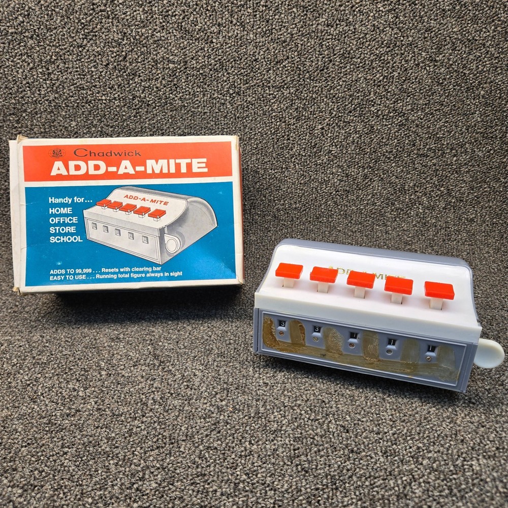 Vintage Chadwick Add-A-Mite Toy w/Box - Missing FacePlate