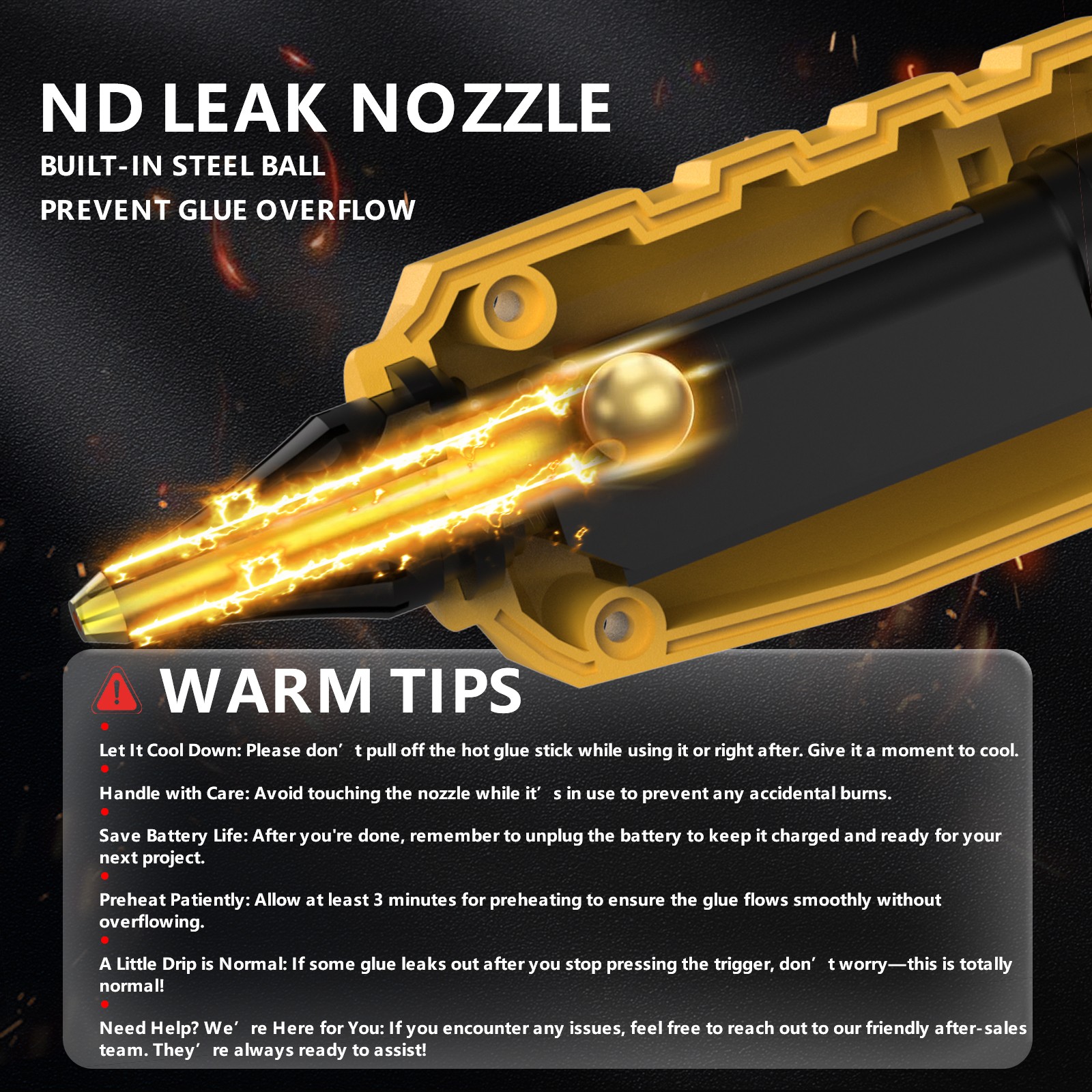 Hot Melt Glue Gun Cordless For Dewalt 20V Max Li-Ion Battery w/10X Sticks DCB200