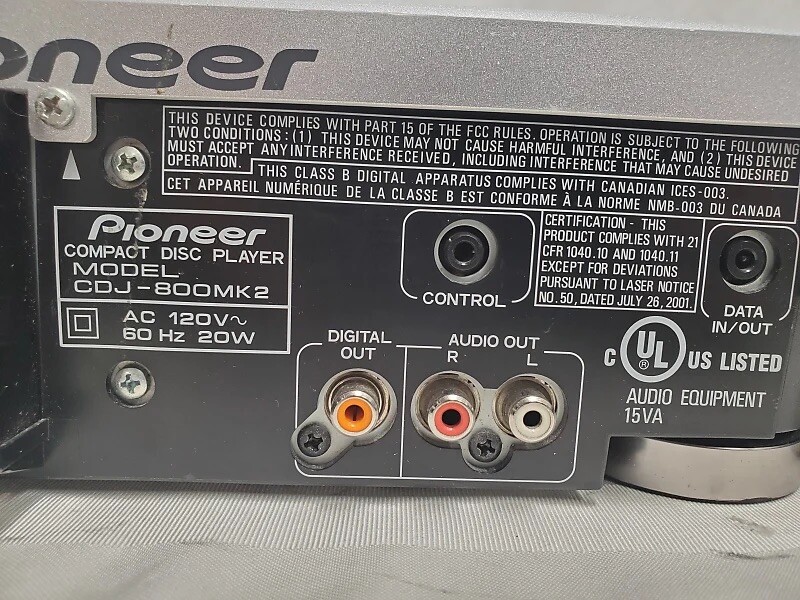 Pioneer CDJ800MK2 DJ Turntable