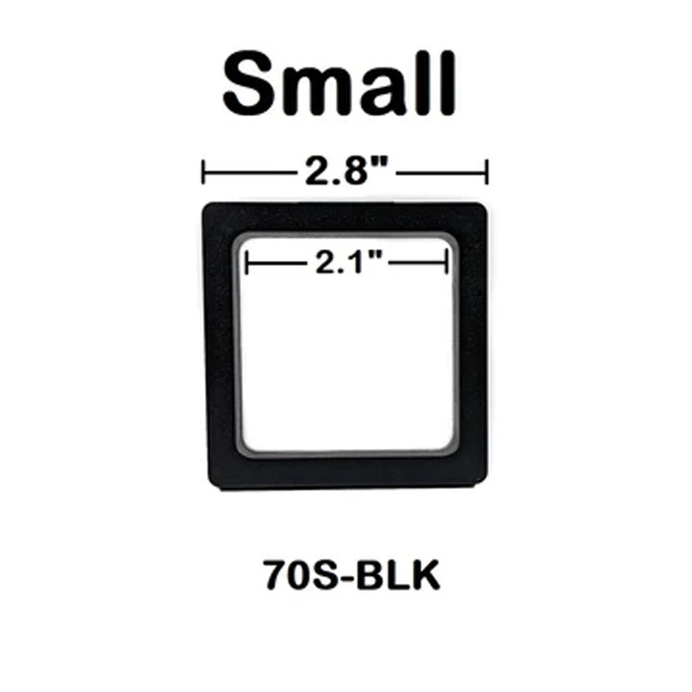 5x Transparent 3D Floating Frame Display Stands Holder Frames 5 Different Sizes