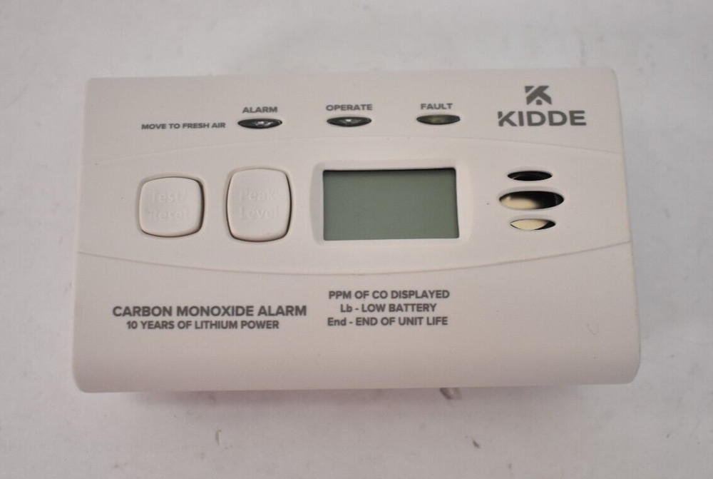 Kidde Carbon Monoxide Alarm Basic Battery Operated w Digital Display LCD