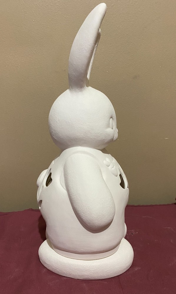 Large Bunny Light Up 13" T Easter Spring Rabbit Ceramic Bisque Ready to Paint