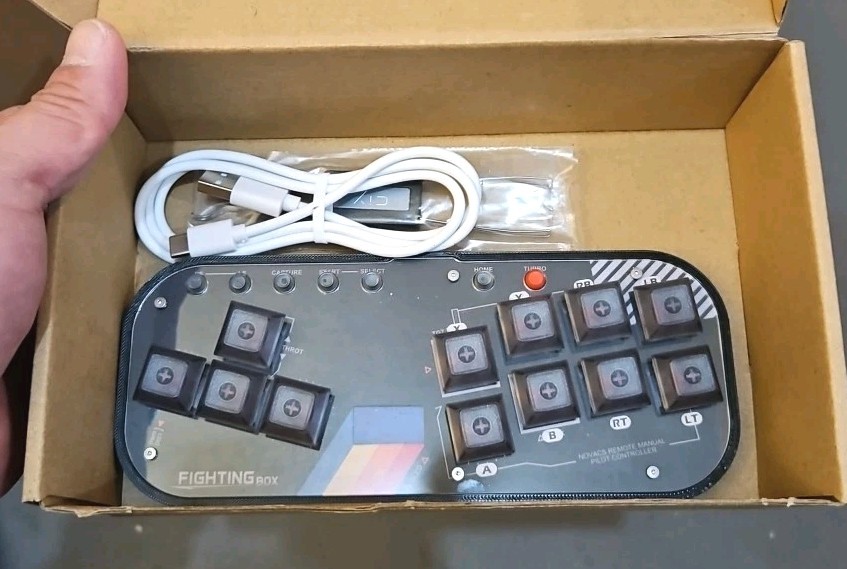 Pocket Mini Hit-Box SOCD Fighting Stick Controller For PC PS3 PS4 Switch Turbo