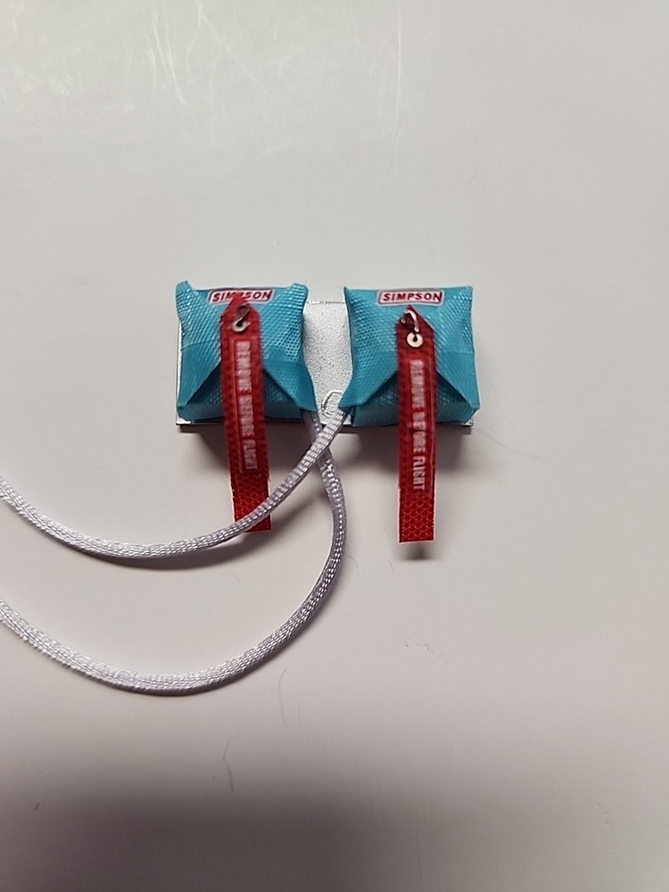 1/24 SCALE DOUBLE TEAL SIMPSON DRAG CHUTE