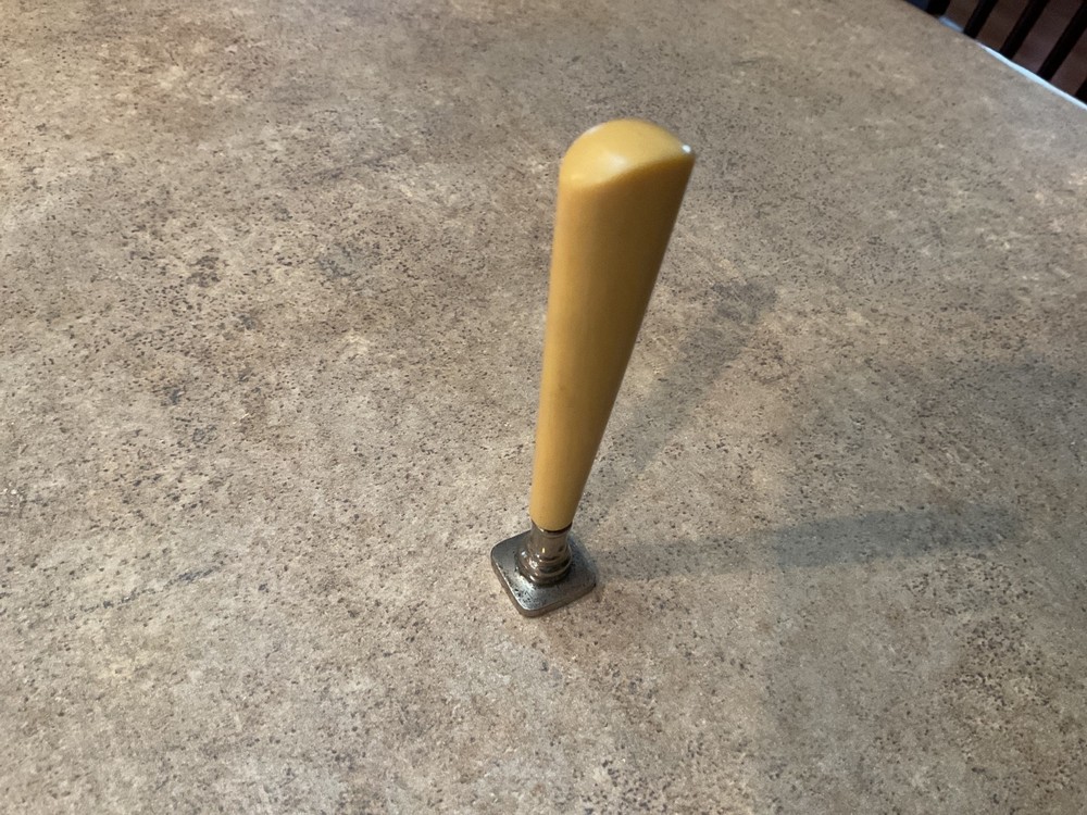 Vintage Wax Seal Stamp, Monogrammed Bakelite Handle