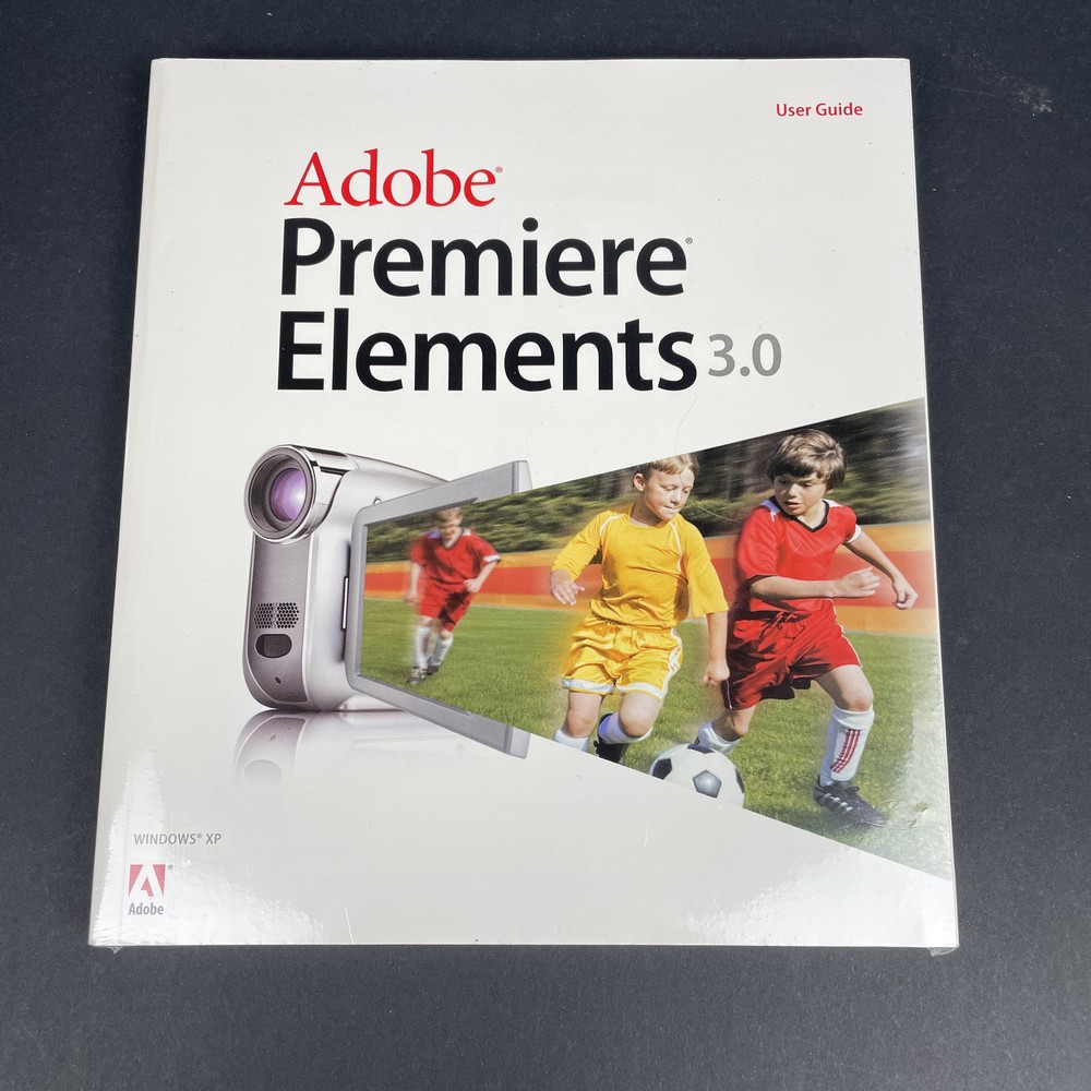 Adobe Photoshop Elements 5.0/Adobe Premiere 3.0 - 2 Disk Set - Sealed Guide