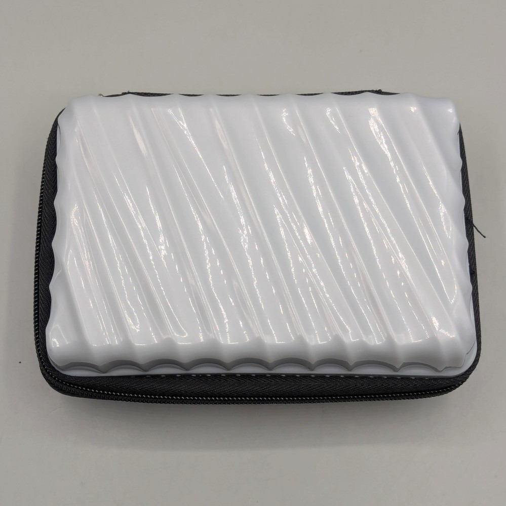 Tumi Delta Silver Mini Hard Shell Amenity Case Kit EMPTY