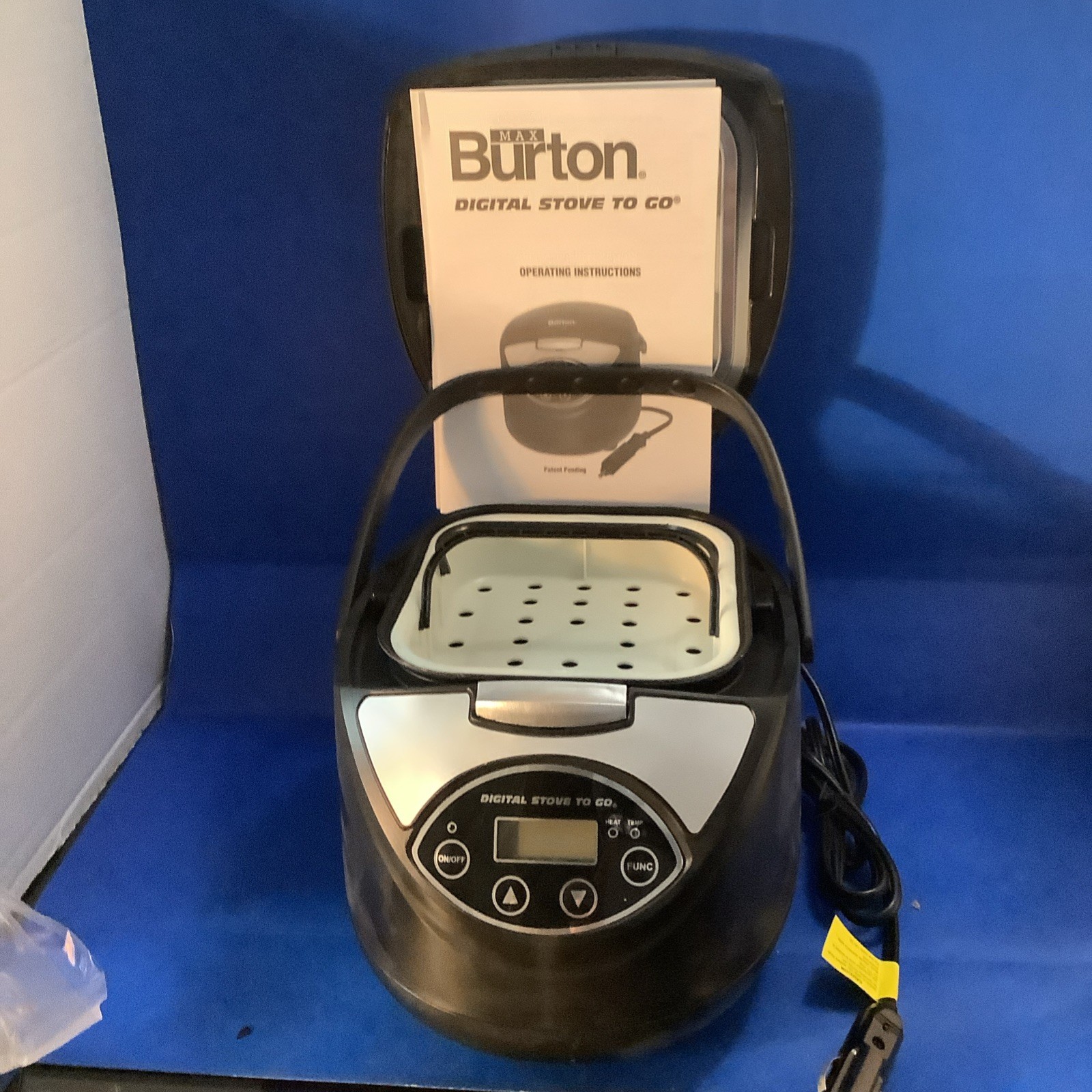 Max Burton Digital Stove To Go Model 6905 12 Volt Travel Camping Trucker