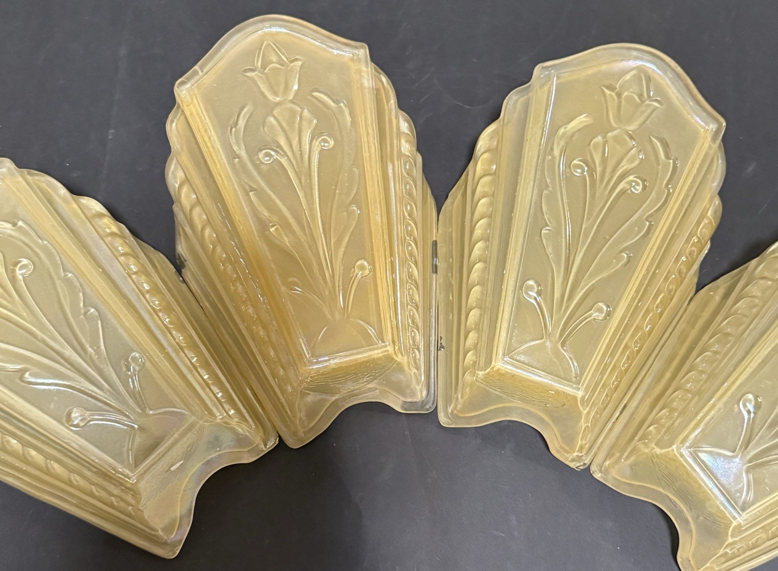 Art Deco Virden Berkely Slip Shades Total of 3 Available