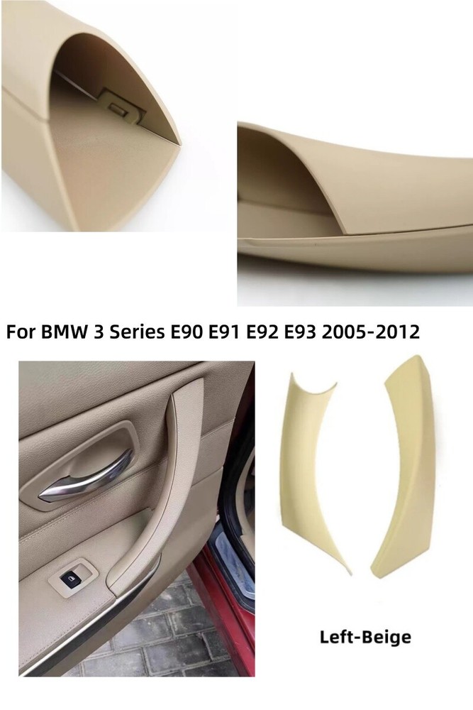 For BMW 3 Series E90 E91 Rear Left Side Inner Door Panel Handle Pull Trim Cover