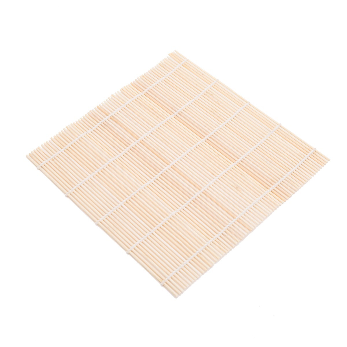 Natural Bamboo Sushi Making Rolling Mat 9.5" x 9.5" (Pack of 2)