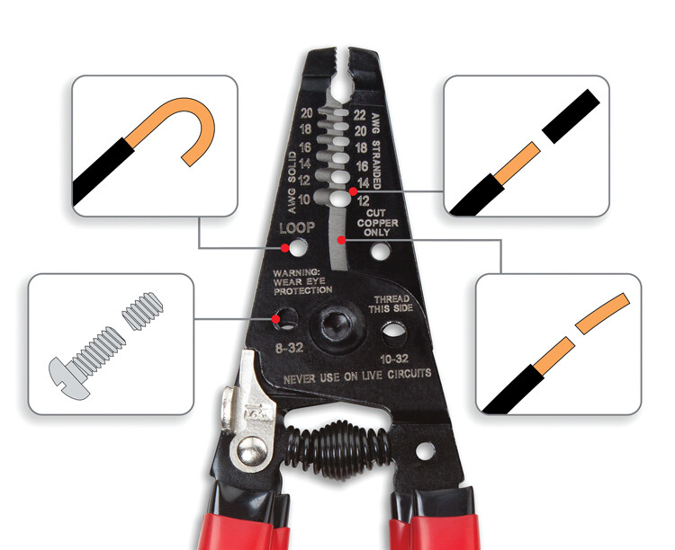 TEKTON 3797 7-Inch Wire Stripper/Cutter