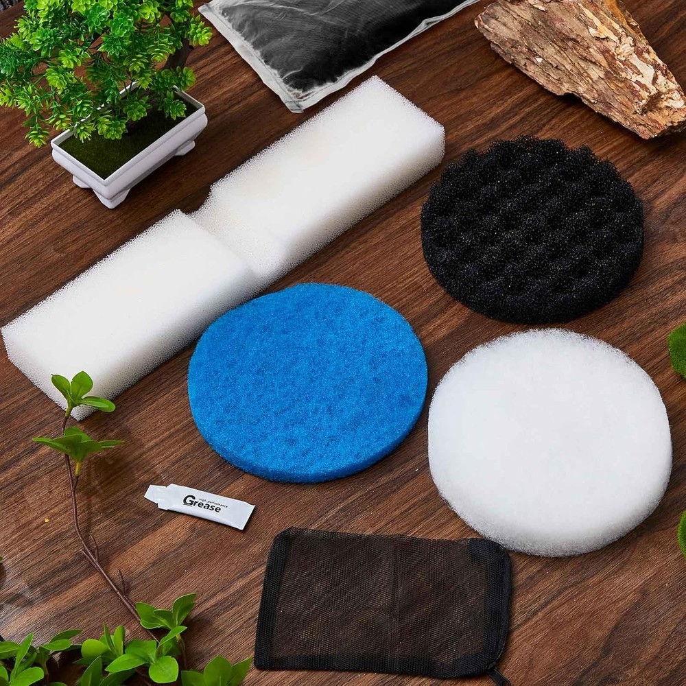 34 Pcs Filter Media Replacement Set Compatible with Fluval Fx2 Fx4 Fx5 Fx6, Incl