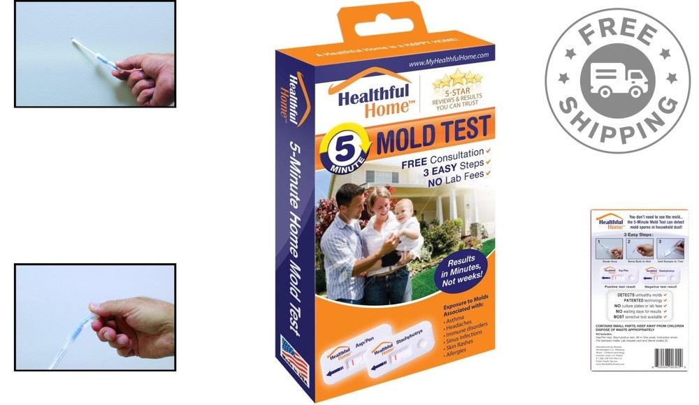 Instant 5-Minute Mold Detection Kit – Aspergillus and Stachybotrys Inside