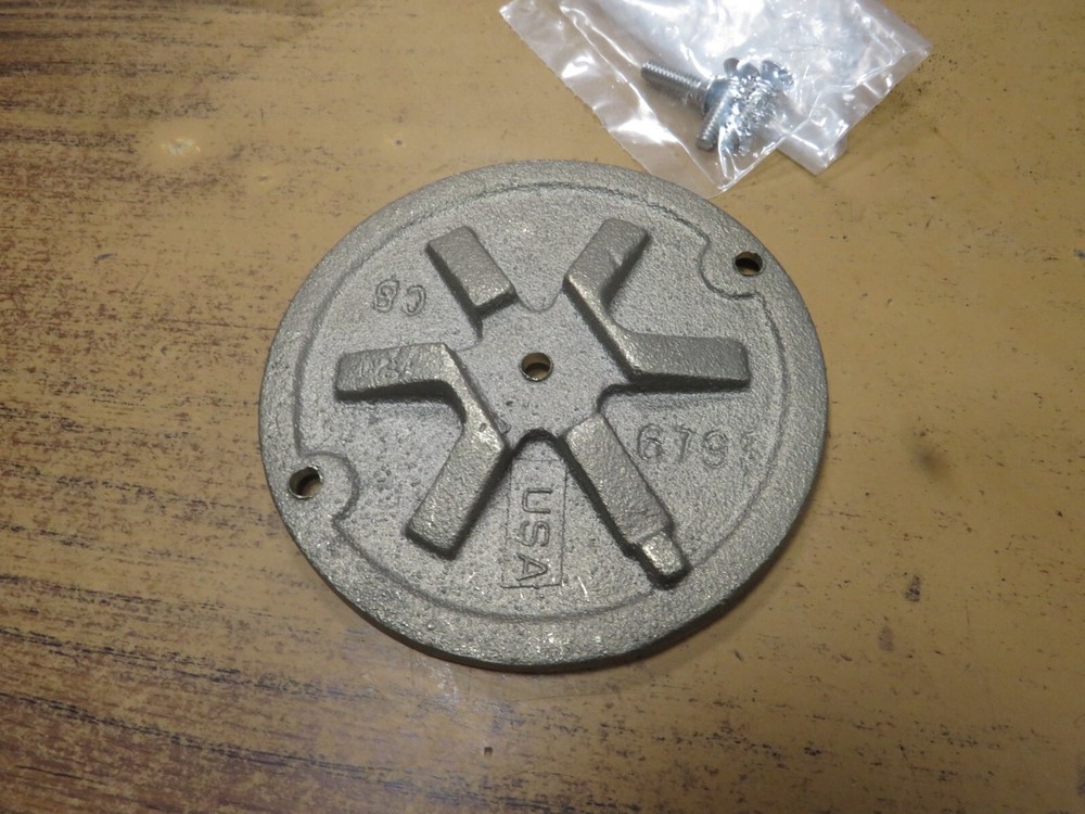 Smith Co. Brass 4" Floor Cleanout Cover