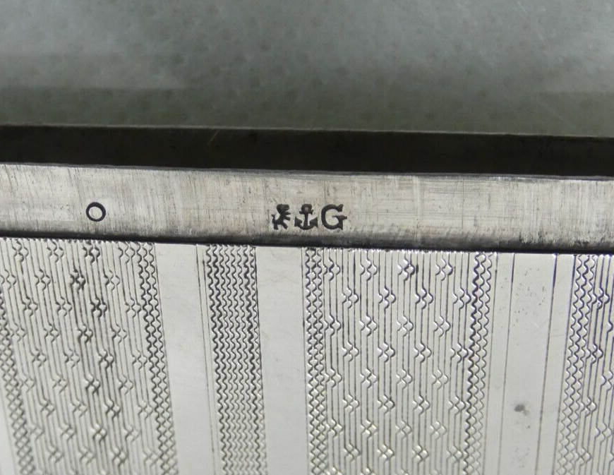 VERY FINE ANTIQUE GORHAM COIN SILVER CARD CASE American 1870's