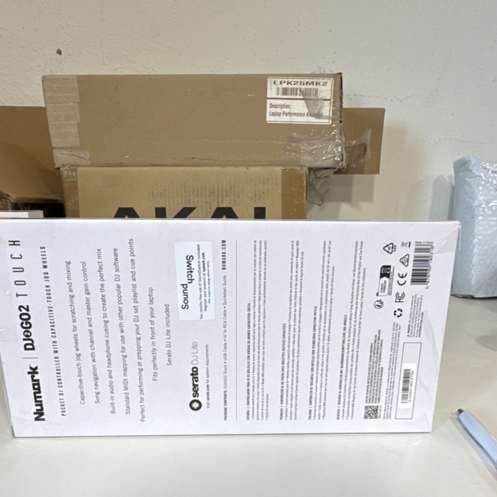 Numark DJ2GO2 Touch Portable Double Deck Controller Touch Jog Wheels Audio