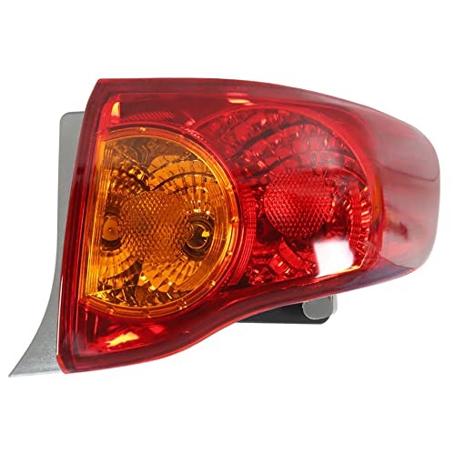 Outer Right Tail Light Assembly Replacement for Corolla OE-Style 2009-2010