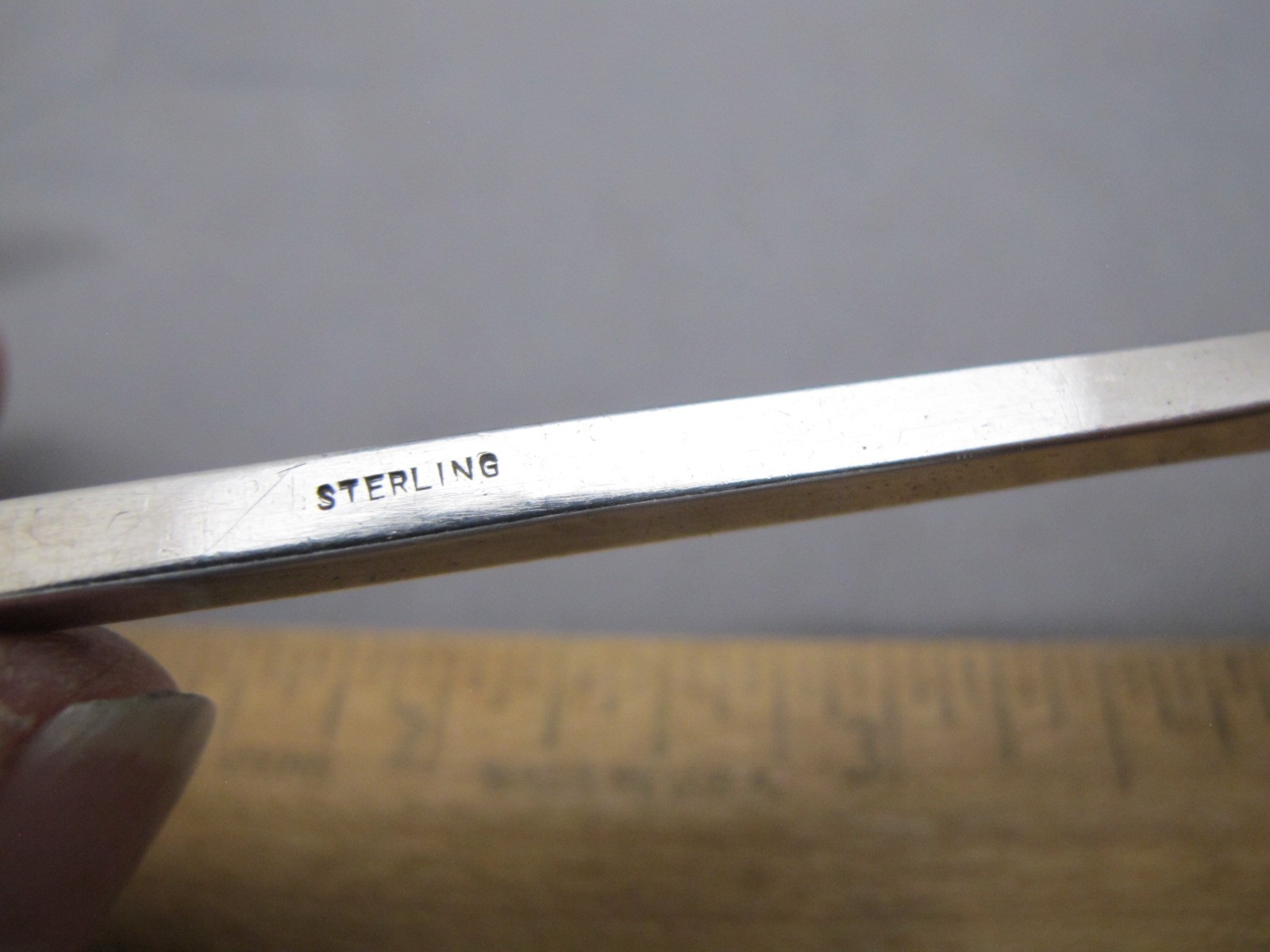 Vintage STERLING Twist Handle BAR SPOON / COCKTAIL STIRRER-12 1/2 Inches