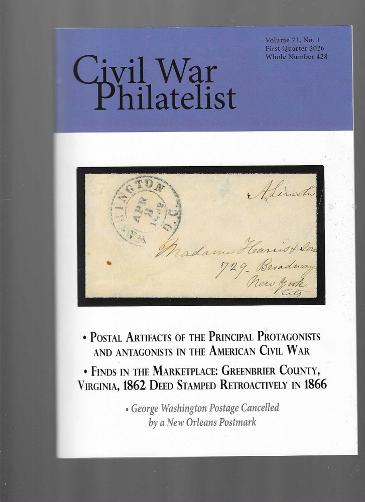Civil War Philatelist, First 1/4, 2026
