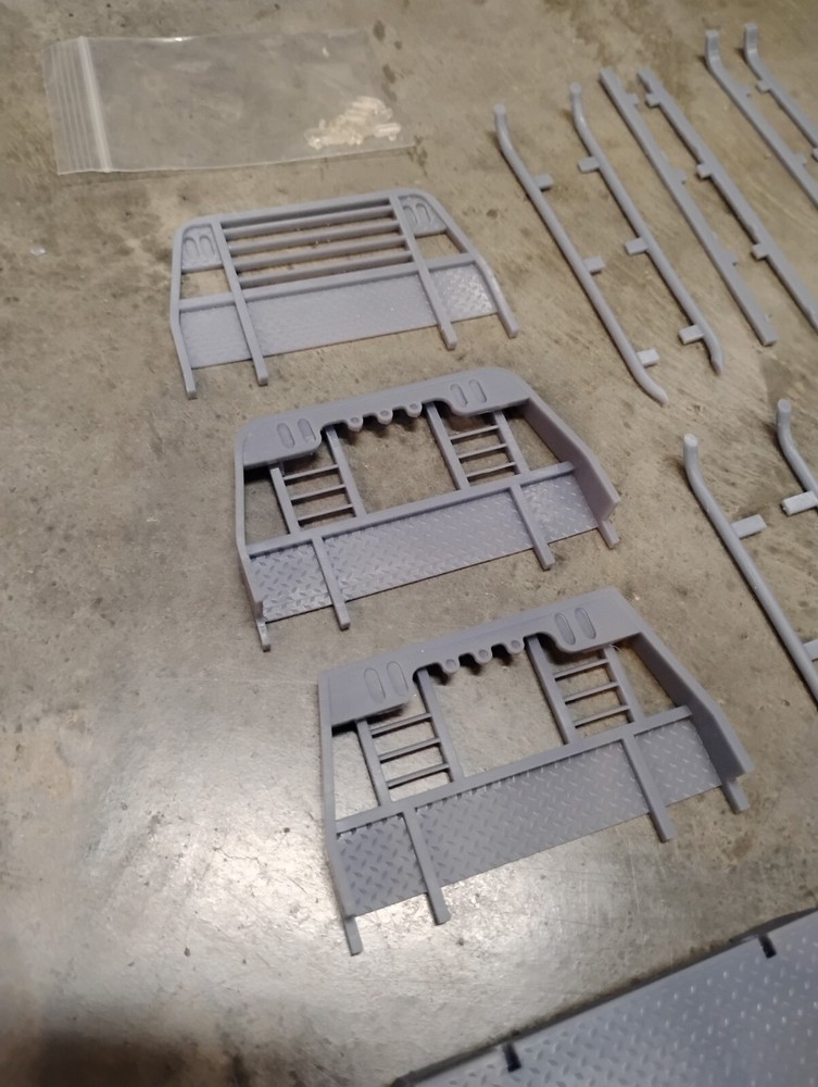 3D Printed 1/25 Bradford Built flat deck, 104mm width, Dually Version